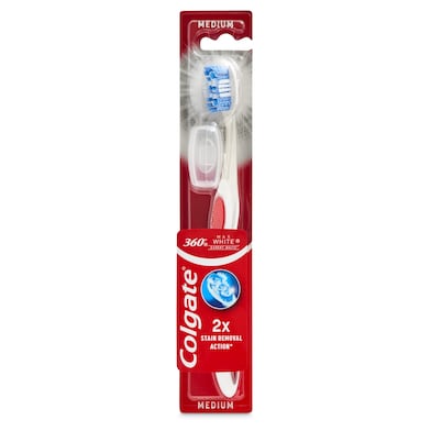 Cepillo dental medio 360 Colgate Max White blister 1 unidad-0