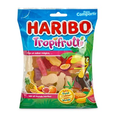 Golosinas tropifrutti Haribo bolsa 250 g-0 Golosinas tropifrutti Haribo bolsa 250 g-0