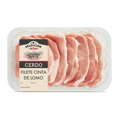 Filetes de cinta de lomo de cerdo Selección de Dia bandeja 400 g-1