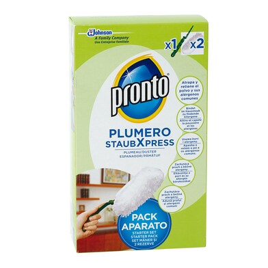 Plumero aparato + 2 recambios Pronto blister 1 unidad-0 Plumero aparato + 2 recambios Pronto blister 1 unidad-0