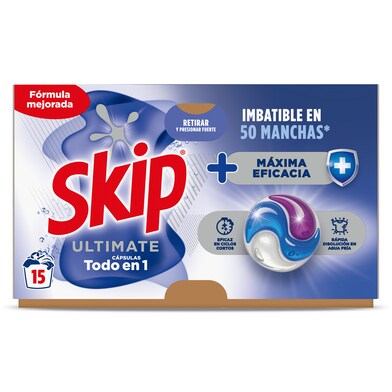 Detergente máquina máxima eficacia Skip caja 15 lavados-0 Detergente máquina máxima eficacia Skip caja 15 lavados-0
