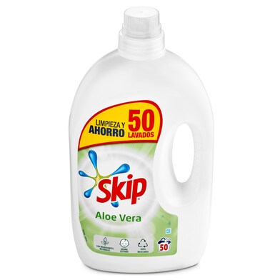 Detergente máquina líquido aloe vera Skip estuche 50 lavados-0 Detergente máquina líquido aloe vera Skip estuche 50 lavados-0