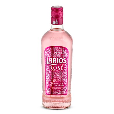 Ginebra sabor fresa Larios Rosé botella 70 cl-0