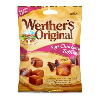 Caramelos clásicos de toffee con chocolate Werther's bolsa 120 g-0