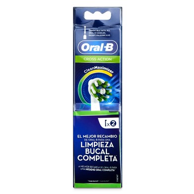 Cabezal de recambio para cepillo cross action Oral-B blister 2 unidades-0