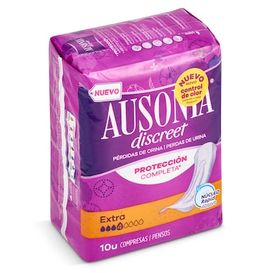 Compresas de incontinencia extra Ausonia bolsa 10 unidades-0