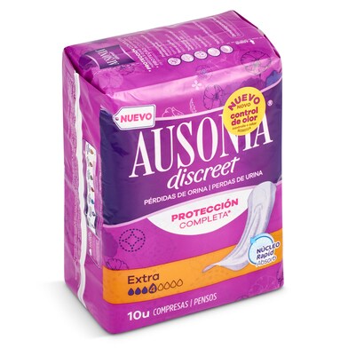Compresas de incontinencia extra Ausonia bolsa 10 unidades-0 Compresas de incontinencia extra Ausonia bolsa 10 unidades-0