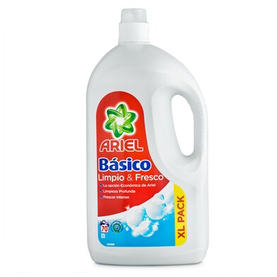 Detergente máquina líquido básico xl Ariel botella 70 lavados-0 Detergente máquina líquido básico xl Ariel botella 70 lavados-0