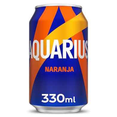 Bebida refrescante de naranja Aquarius lata 330 ml-0