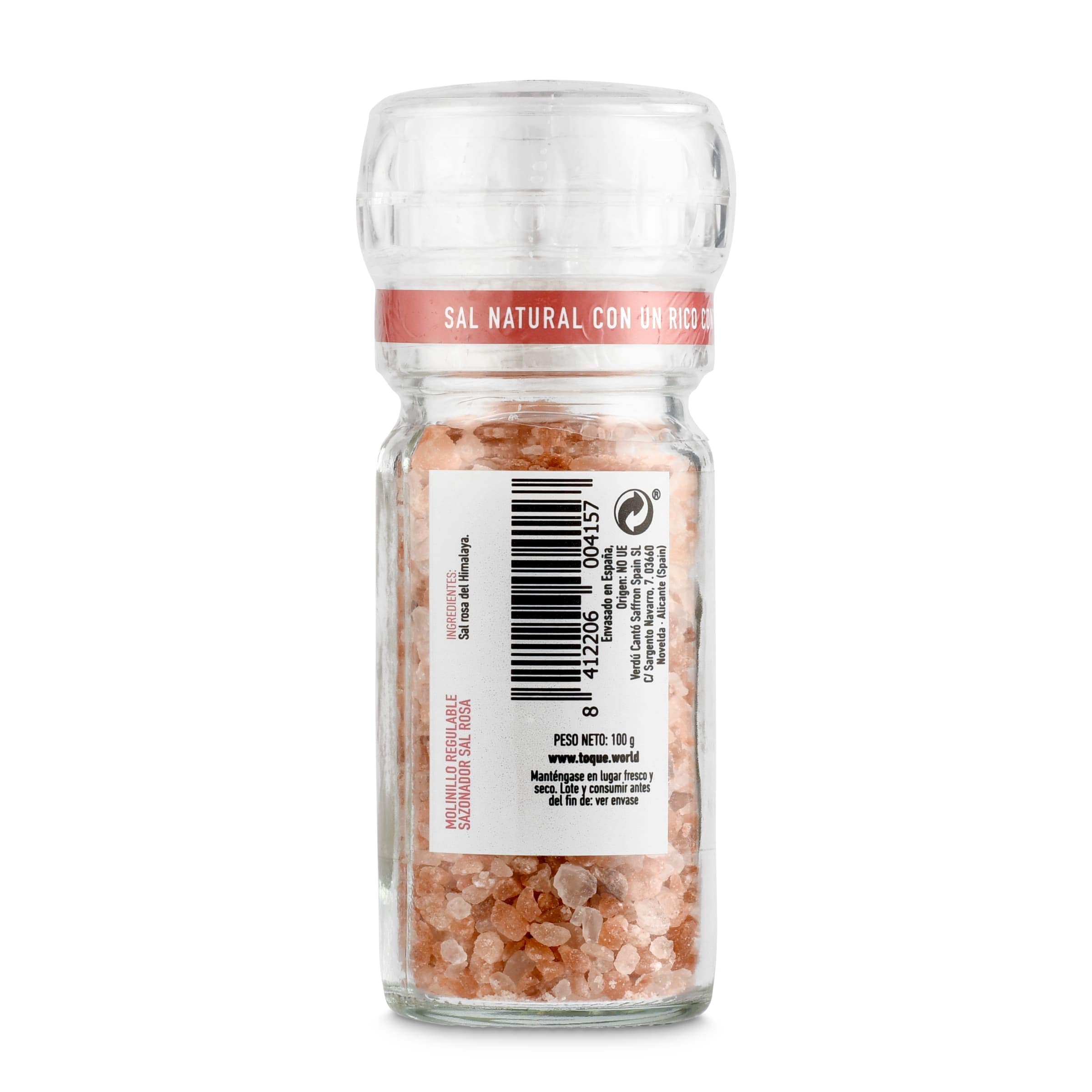 Molinillo de sal rosa Toque 100 g
