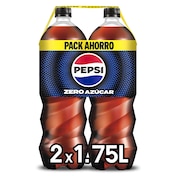 Refresco de cola zero Pepsi botella 2 x 1.75 l