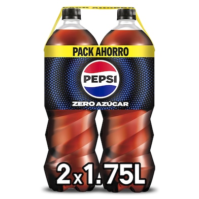 Refresco de cola zero Pepsi botella 2 x 1.75 l-0
