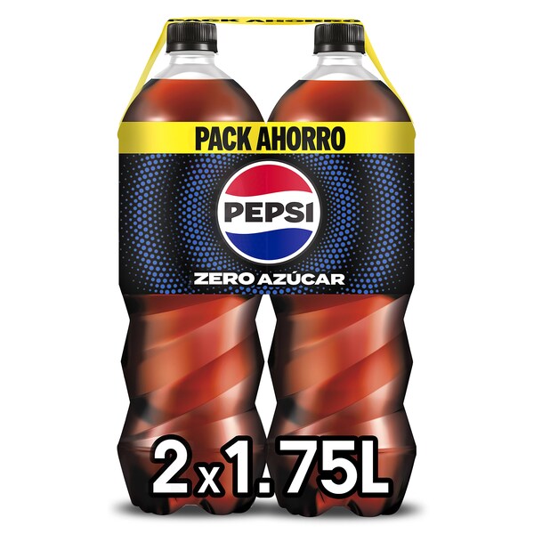 Refresco de Cola Zero Pepsi Botella 2 x 1.75 L.