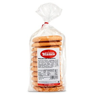 Rollos de naranja Blanco bolsa 420 g-0 Rollos de naranja Blanco bolsa 420 g-0
