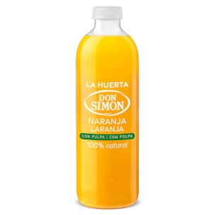 zumo de naranja con pulpa 1 l