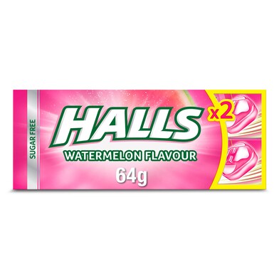 Caramelos sabor sandía Halls bolsa 64 g-0