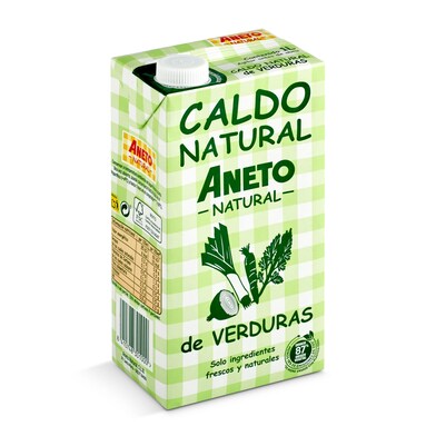 Caldo natural de verduras Aneto brik 1 l-0 Caldo natural de verduras Aneto brik 1 l-0
