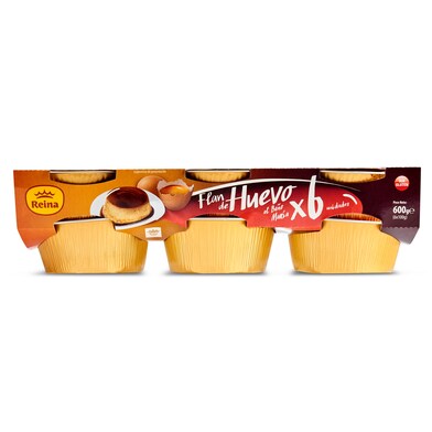 Flan de huevo al baño maría REINA 6 unidades PACK 600 GR-1 Flan de huevo al baño maría REINA 6 unidades PACK 600 GR-1