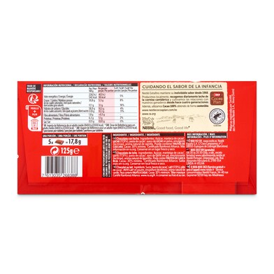 Chocolate con leche Nestlé Extrafino 125 g-1 Chocolate con leche Nestlé Extrafino 125 g-1