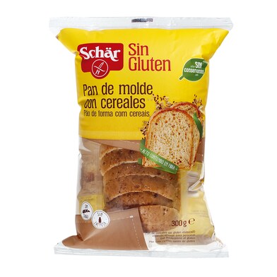 Pan de molde con cereales sin gluten Dr. Schar bandeja 300 g-0 Pan de molde con cereales sin gluten Dr. Schar bandeja 300 g-0