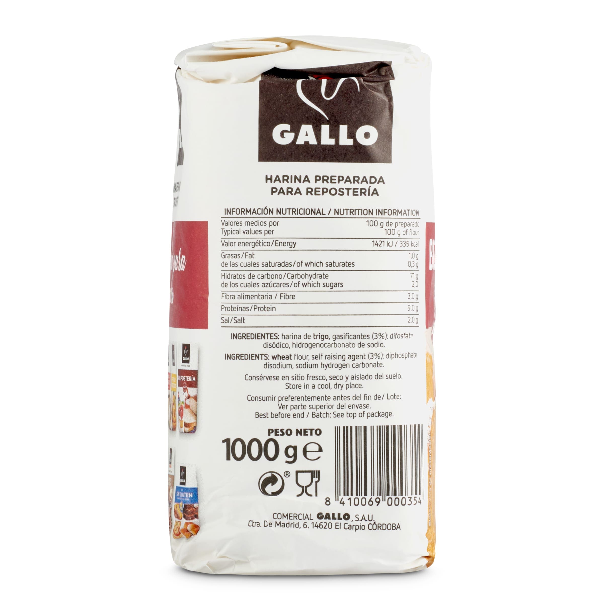 Harina para bizcochos Gallo 1 Kg