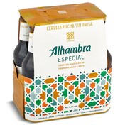 Cerveza especial Alhambra botella 6 x 25 cl