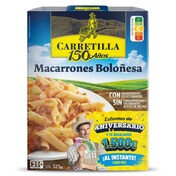 Macarrones a la boloñesa Carretilla bandeja 325 g