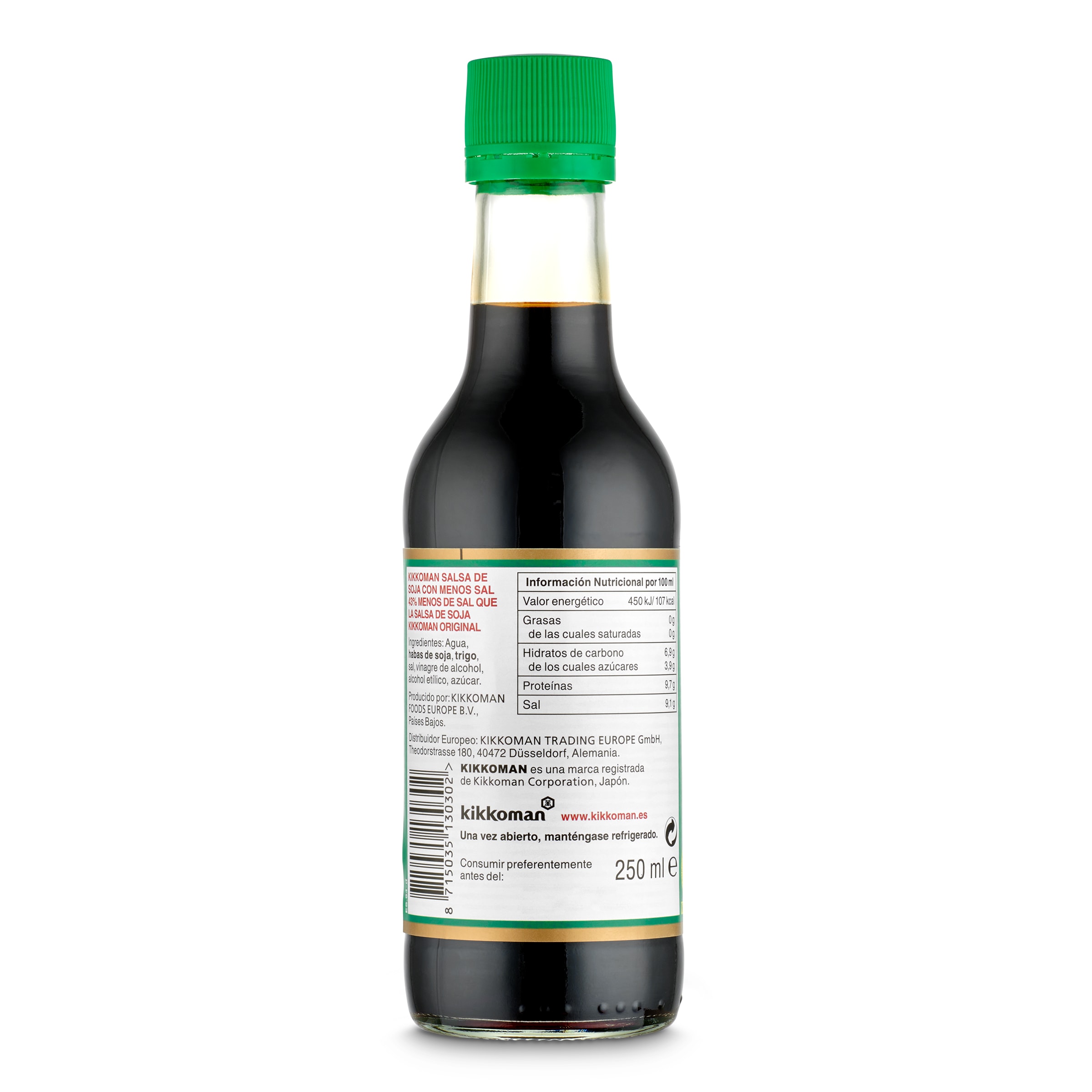 Salsa de soja baja en sal Kikkoman 250 ml