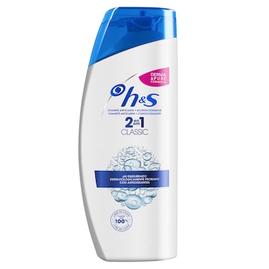 Champú anticaspa clásico 2 en 1 cabello normal bote H&S 340 ml-0