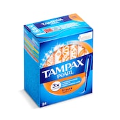 Tampones super plus pearl Tampax caja 24 unidades