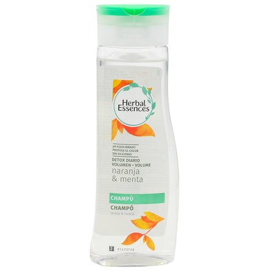 Champú detox volumen naranja y menta Herbal Essences botella 400 ml-0 Champú detox volumen naranja y menta Herbal Essences botella 400 ml-0