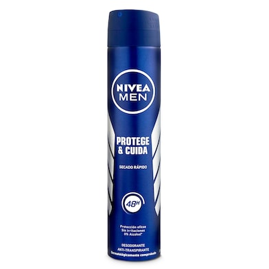 Desodorante protege y cuida hombre Nivea spray 200 ml-0