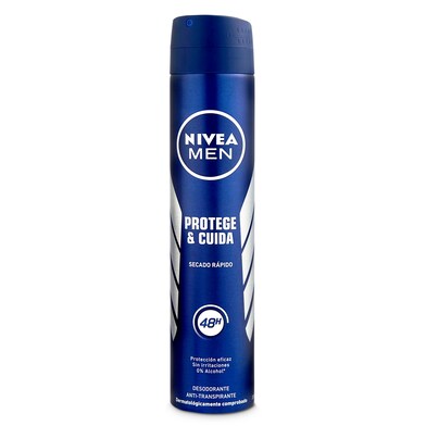 Desodorante protege y cuida hombre Nivea spray 200 ml-0