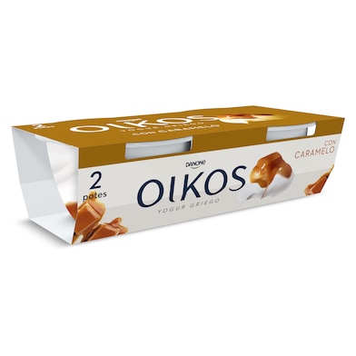 Yogur griego con caramelo Oikos pack 2 x 110 g-0