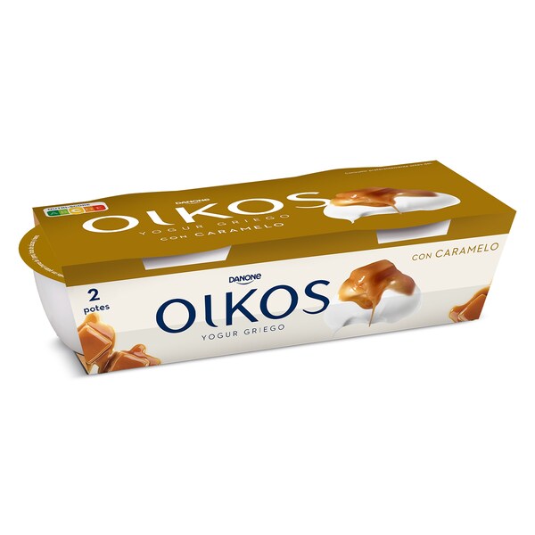 Yogur Griego Con Caramelo Danone Oikos Pack 2x110 Gr.