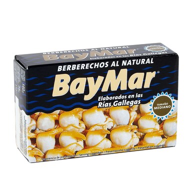 Berberechos al natural medianos Baymar lata 58 g-0 Berberechos al natural medianos Baymar lata 58 g-0