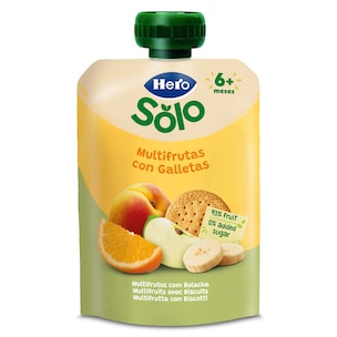 alimento infantil con pure multifrutas con galleta 100 g