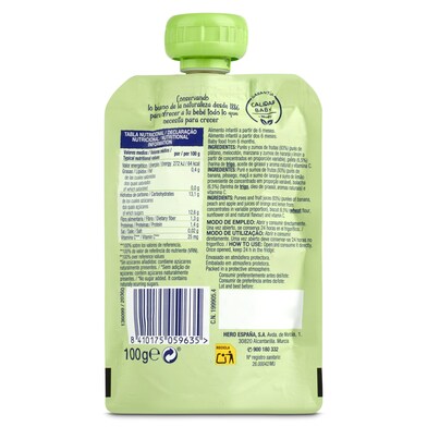 Puré multifrutas con galleta Hero bolsa 100 g-1