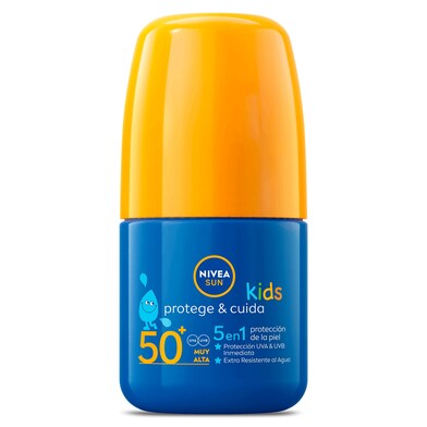 Roll on protector solar para niños protección muy alta spf 50+ Nivea bote 50 ml-0 Roll on protector solar para niños protección muy alta spf 50+ Nivea bote 50 ml-0