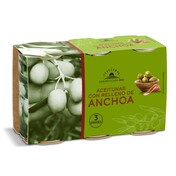 Aceitunas rellenas de anchoa Vegecampo de Dia lata 3 x 150 g