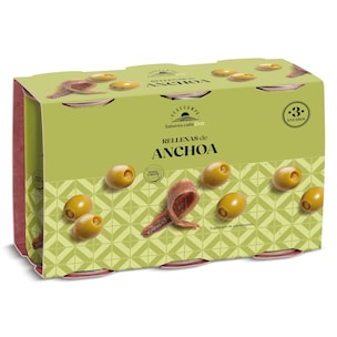 Aceitunas rellenas de anchoa Dia Vegecampo 3 x 150 g