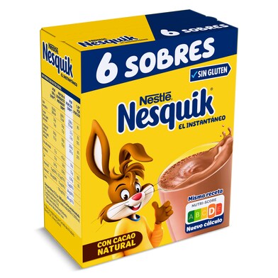 Cacao soluble instantáneo en sobres Nesquik caja 6 x 13.5 g-0