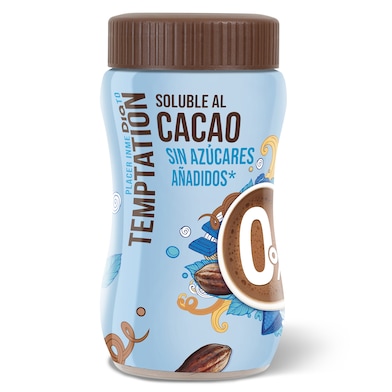 Cacao soluble 0% azúcares añadidos Temptation de Dia bote 325 g-0