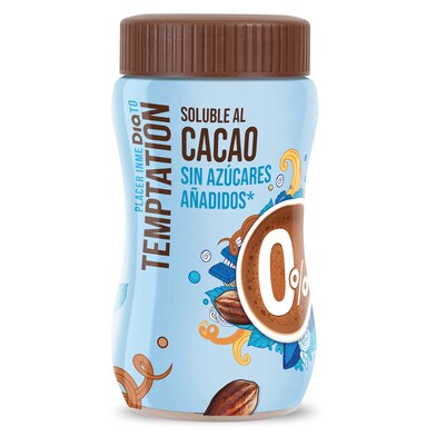 Soluble al cacao 0% azúcares añadidos Temptation de Dia bote 325 g-0
