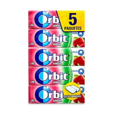 Chicle gageas sabor sandia Orbit bolsa 5 unidades-0