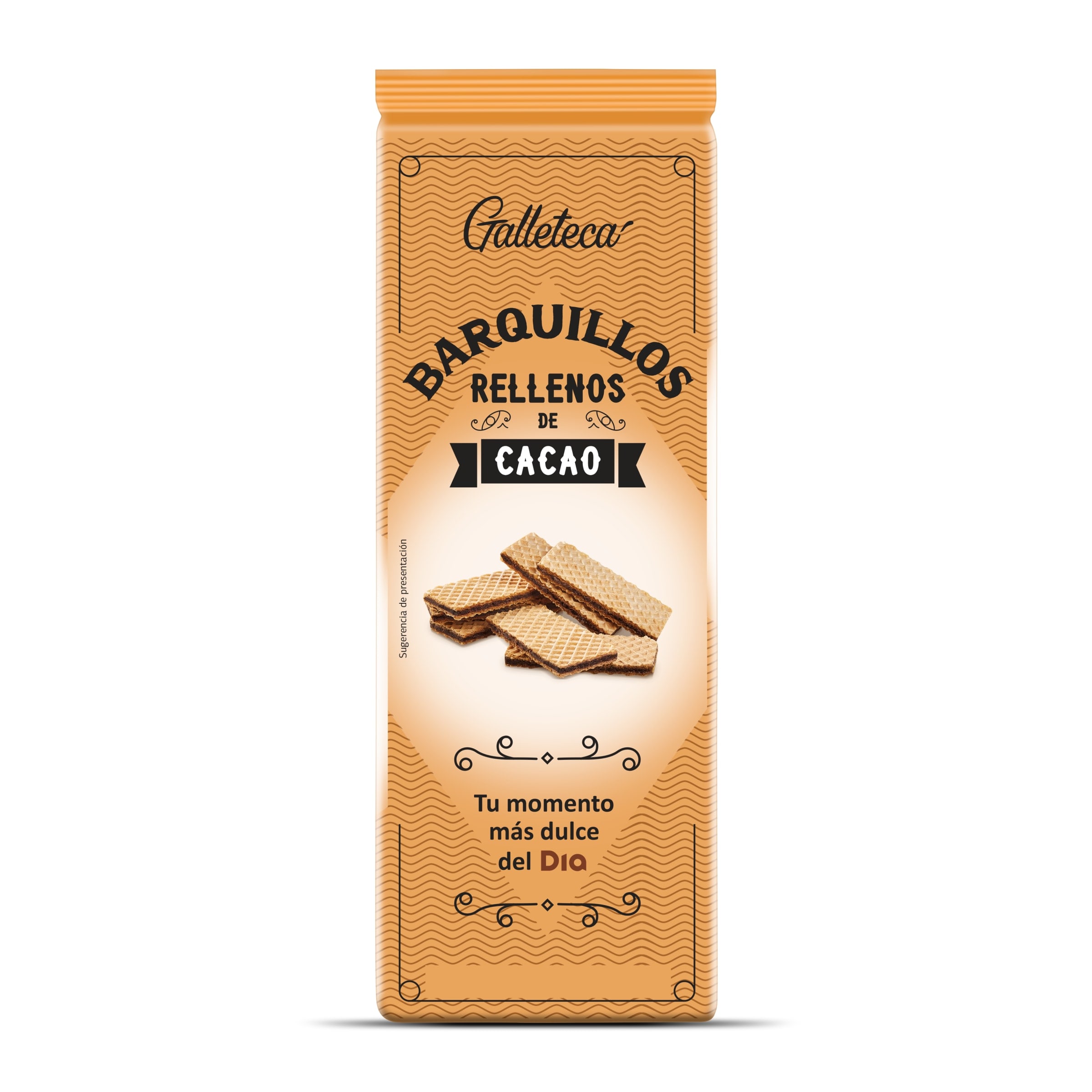 Barquillos rellenos de cacao Galleteca de Dia 210 g