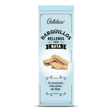 Barquillos rellenos de nata Galleteca de Dia bolsa 210 g-1