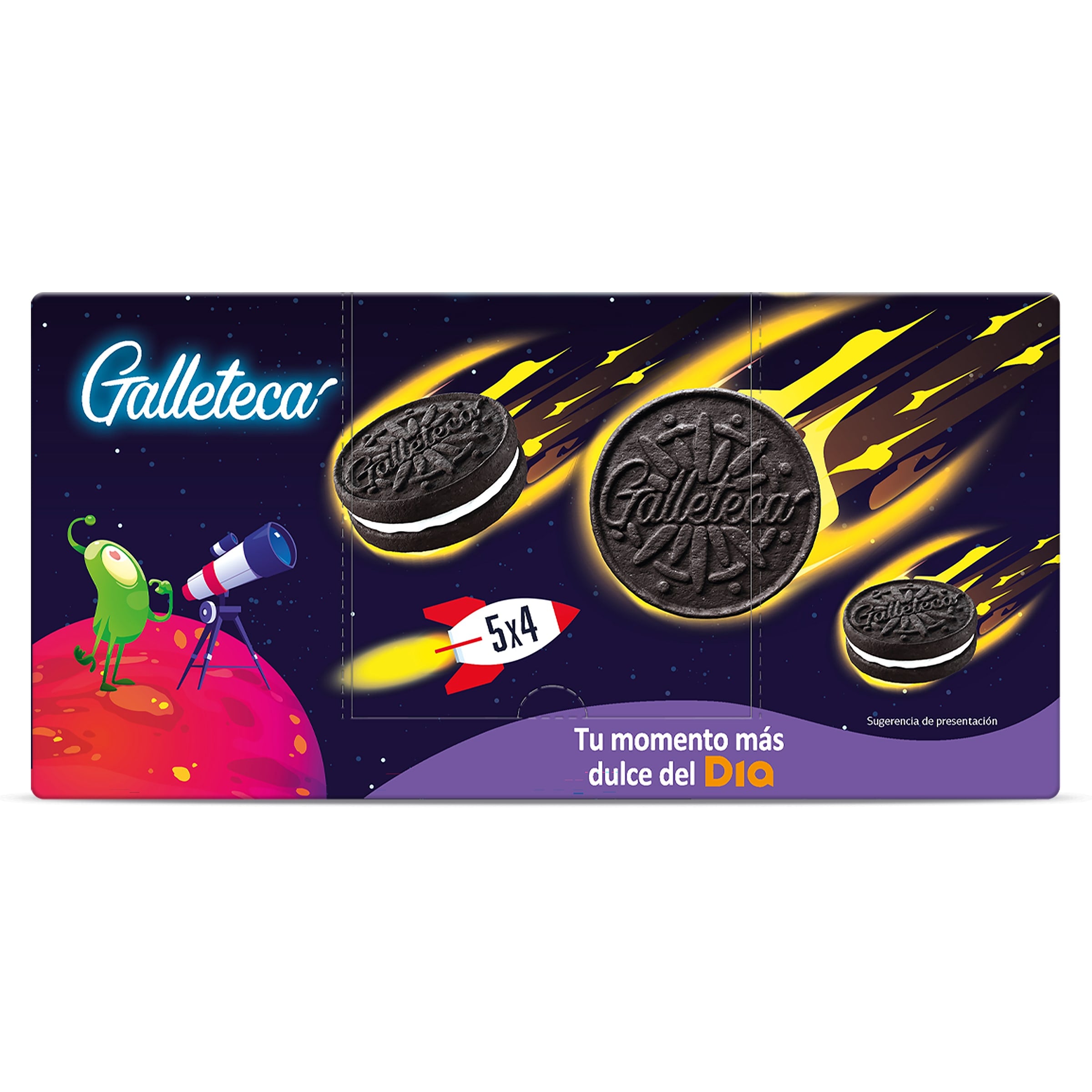 Galletas de cacao rellenas de crema Galleteca de Dia 220 g
