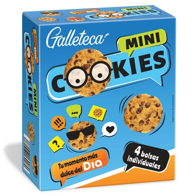 Mini galletas con pepitas de chocolate Galleteca caja 160 g-0