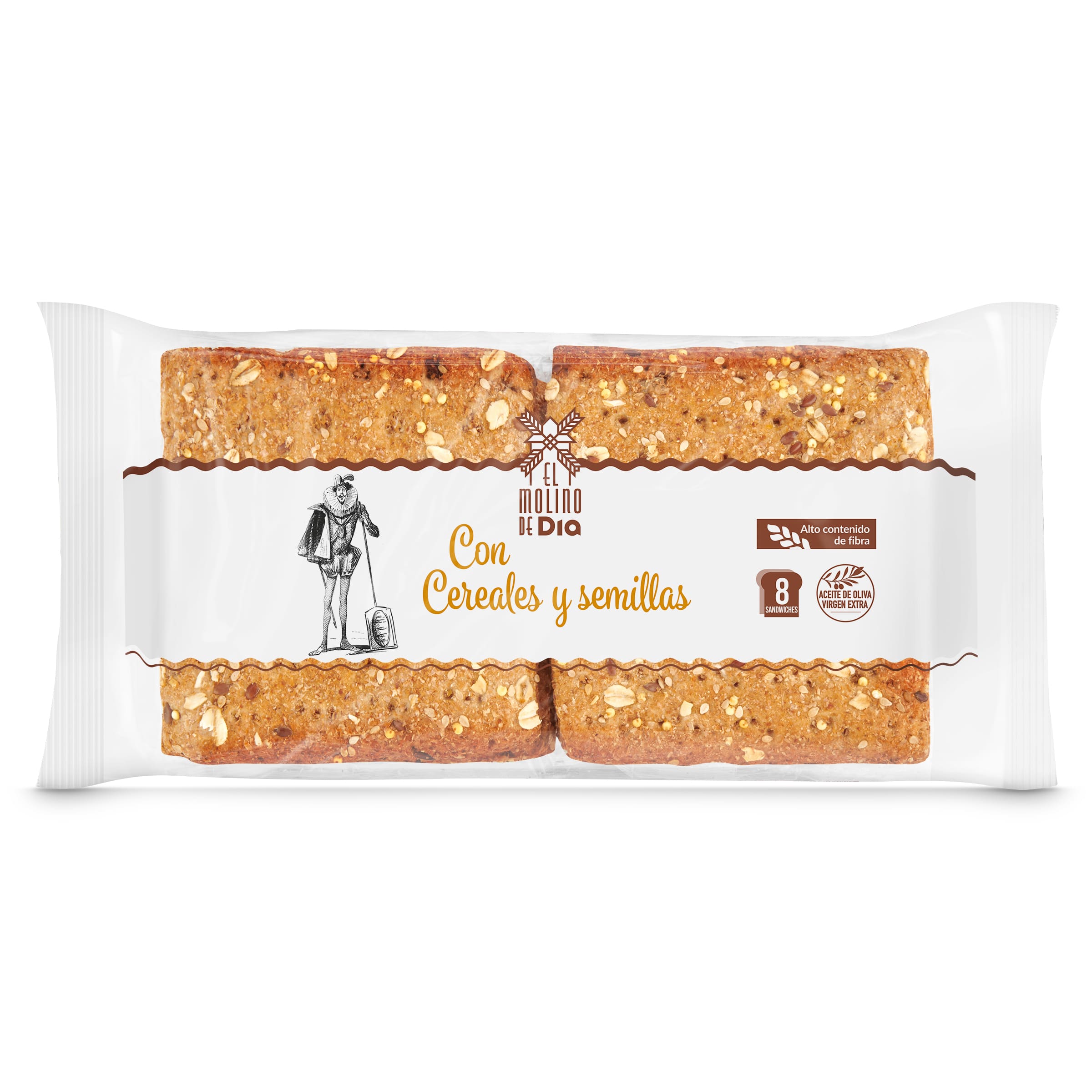 EL MOLINO DE DIA pan de molde blanco bolsa 460 gr : : Alimentación  y bebidas